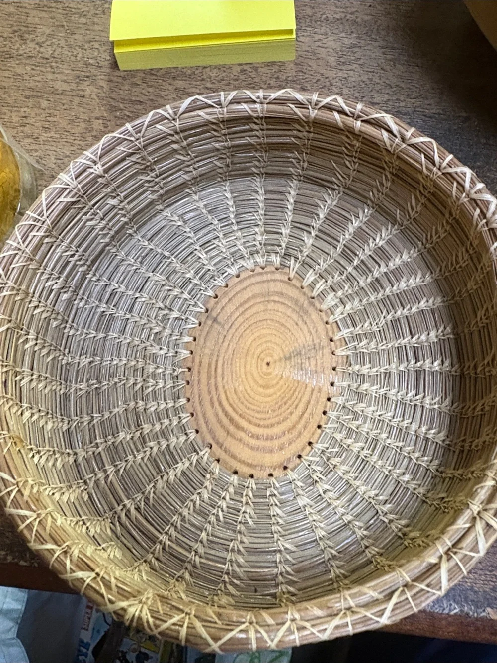 Pine needle basket